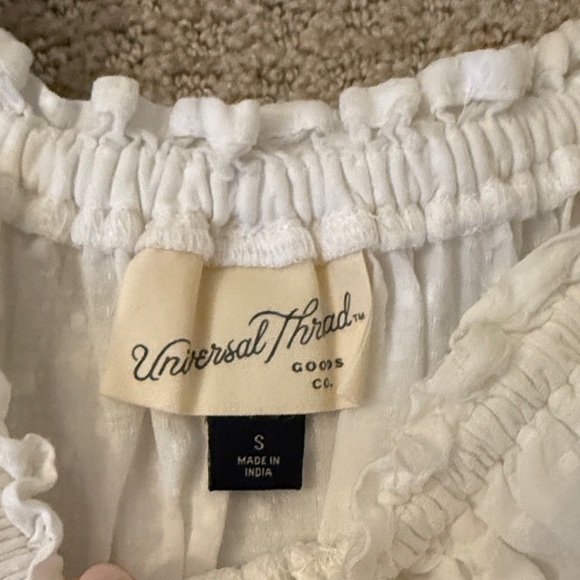 Universal Thread White Ruffle Blouse - Picture 2 of 4